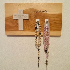 Beautiful Modern Rosary Holder for your contemporary home aesthetic.